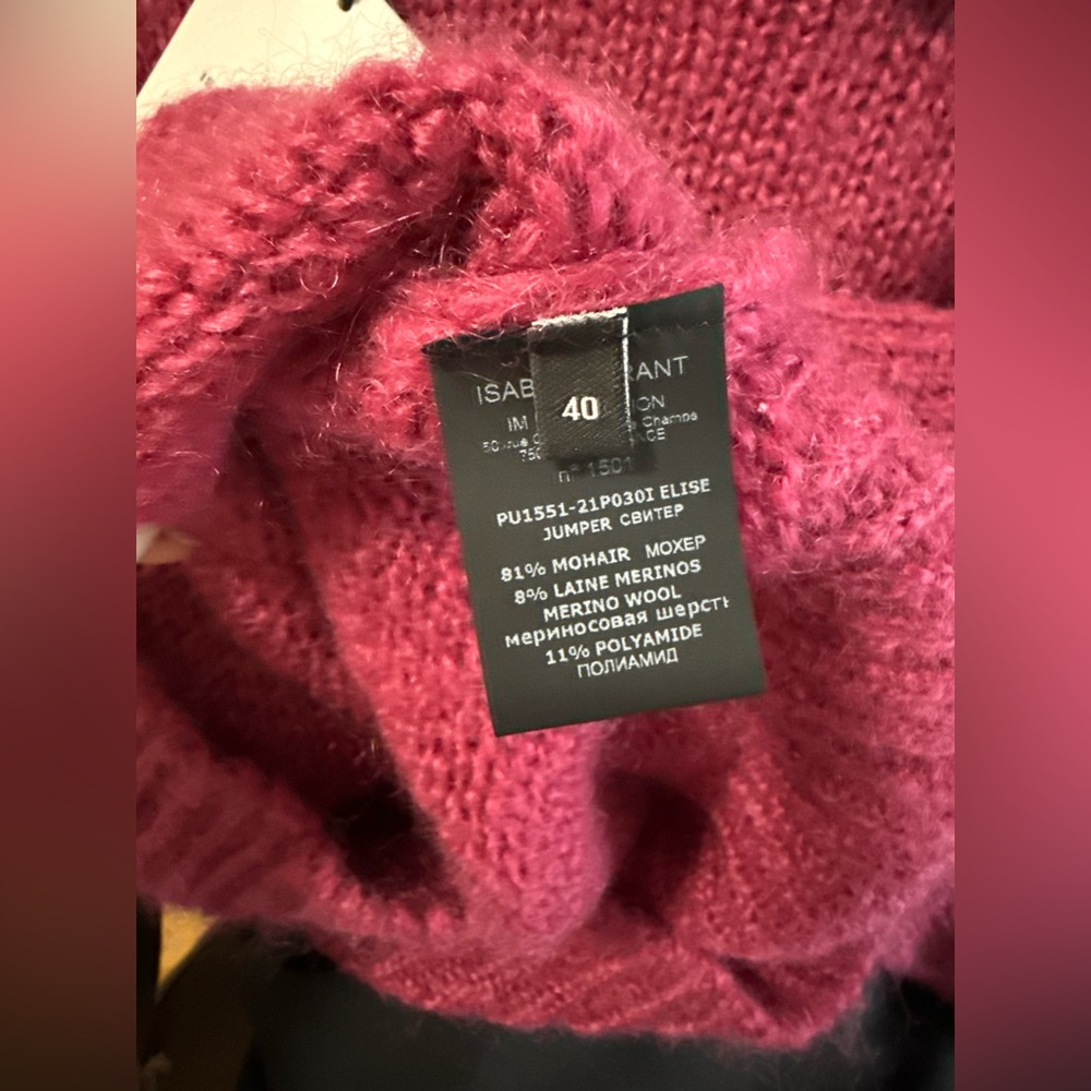 Isabel Marant Elise Blouson Sleeve Sweater
In Raspberry - Picture 6 of 7